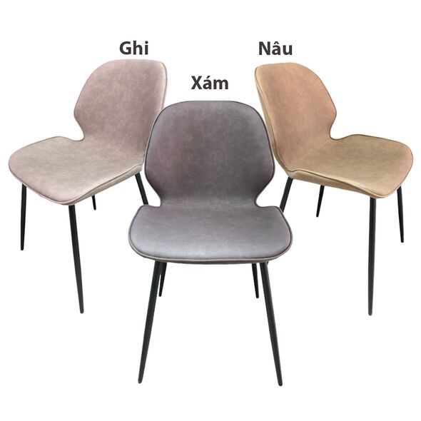 Ghế bọc vải Decos chân thép
