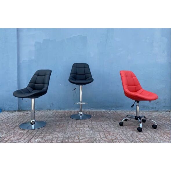 Ghế bar bọc nệm Eames chân thép
