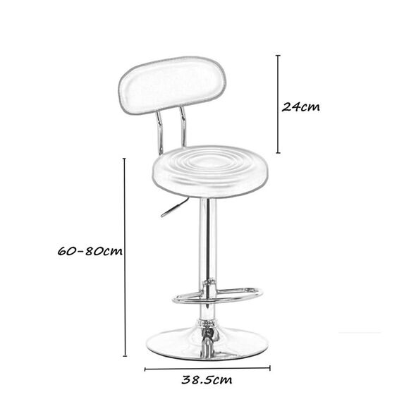 Ghế bar Donut chân thép