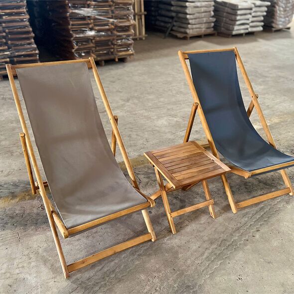Ghế võng xếp Star khung gỗ