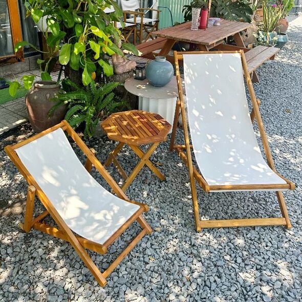 Ghế võng xếp Star khung gỗ