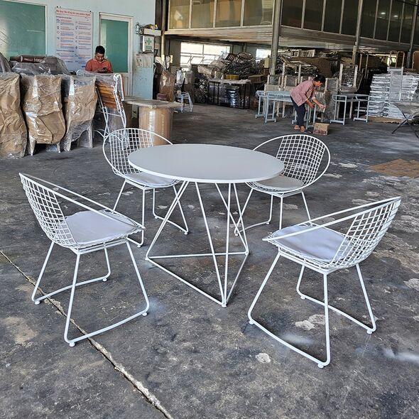 Bộ bàn café 2 ghế Modo chân sắt