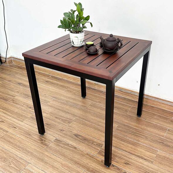 Bàn vuông Stacking chân sắt