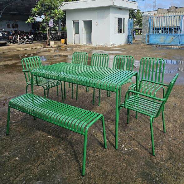 Bộ bàn ghế Timo khung sắt
