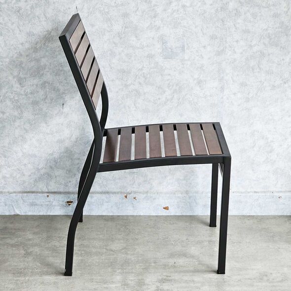 Bộ bàn ăn mặt chữ nhật 4 ghế Stacking