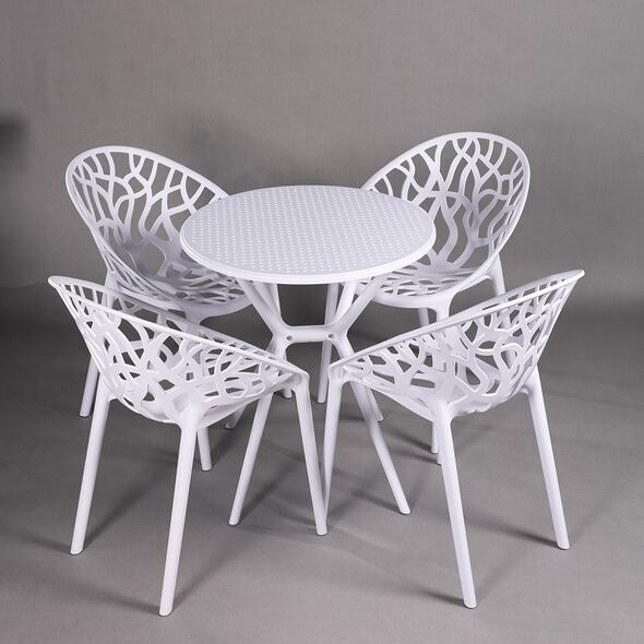 Bộ bàn tròn 2-4 ghế Plant 01 nhựa PP