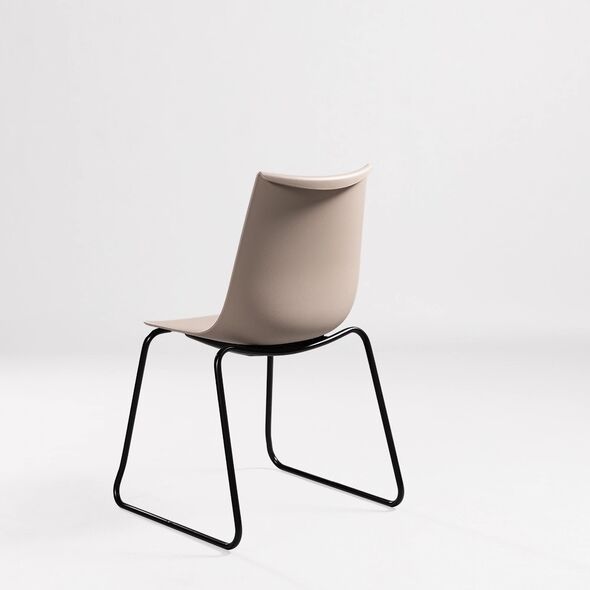 Ghế tựa Amelie 02 lưng nhựa chân thép