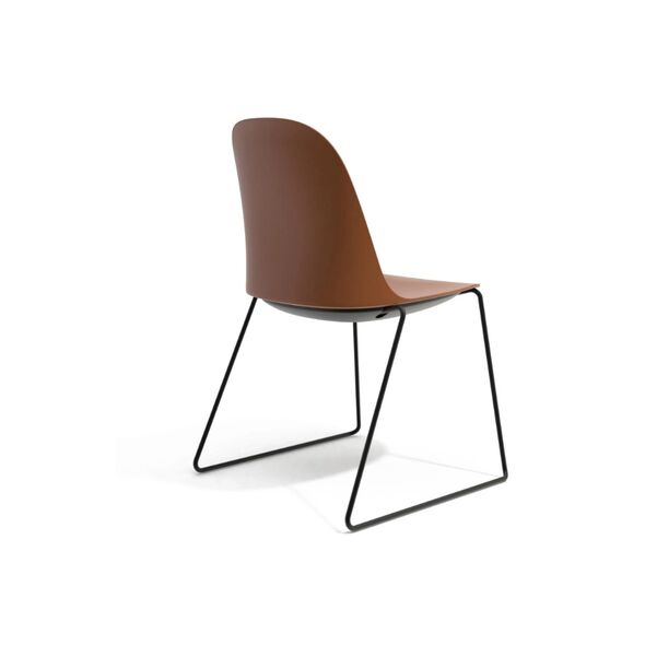 Ghế tựa Gai 03 lưng nhựa chân thép
