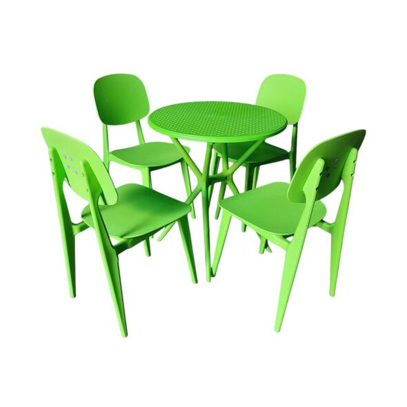 Bộ bàn 2-4 ghế Hoya nhựa PP đúc