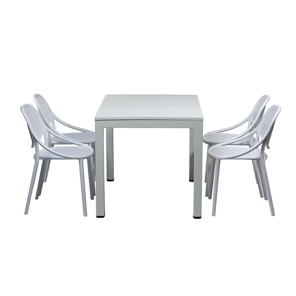 Bộ bàn dài 2-4-6 ghế Venus nhựa PP đúc