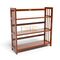 Kệ sách 3 tầng HB390 gỗ cao su màu cánh gián