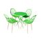 Bộ bàn 2-4 ghế nhựa Fusia chân thép